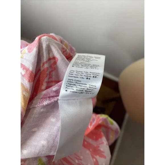 Farm Rio Printed Swiss-dot Cotton Midi Dress Small S - Picture 10 of 10